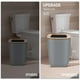 thumbnail image 4 of Imavo Juego De Baño Gris, 11 Piezas, Juego De Regalo De Plástico, Bandeja, 4 Soportes Qtip, Dispensador De Cepillo De Dientes, Taza, Dispensador De Jabón, Jabonera, Soporte Para Cepillo De Baño, Papel, 4 of 5