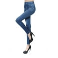 thumbnail image 5 of Women's Fleece Lined Skinny Jeans Women's High Rise Butt Lift Stretch Denim Trousers Cropped Denim Pants, 5 of 5