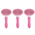 thumbnail image 1 of Peine para Quitar el Pelo de Mascotas con Autolimpieza, Cepillo para Gatos, Peine para Quitar el Pelo de Mascotas, Cepillo de Aseo, Peine Rosa, 1 of 6