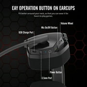 NUBWO G06 Wireless Gaming Headset for PS5 PC Laptop Noise Cancelling Over Ear Headphones with Mic 48H Long Lasting Battery 2.4G BT Connection WirelessWired Headset Bass Surround Soft Earmuf