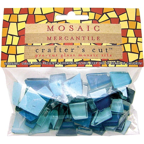 Mosaic Mercantile Crafter's Cut Solid Mosaic Tiles (Seaquest)