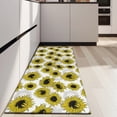 thumbnail image 4 of White Sunflower Pattern Kitchen Rug Mat,Kitchen Runner Rugs Non Skid Washable,Decorative Kitchen Floor Mats for Kitchen,Sink,Laundry,17"X47", 4 of 5