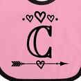 thumbnail image 4 of Inktastic Letter C Monogram Tribal Arrow Girls Baby Bib, 4 of 4