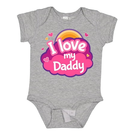 

Inktastic I Love My Daddy Girls Gift Baby Girl Bodysuit
