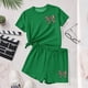 thumbnail image 5 of Vestido de Verano con Mangas Niños Verano Ocio Cuello Redondo Mangas Cortas Y Pantalones Cortos Dos Piezas para Niños Lindo Conjunto de Verano, 5 of 6