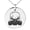 Silver, variant on Stainless Steel Biohazard Death Skull Engraved Small Medallion Circle Charm Pendant Necklace
