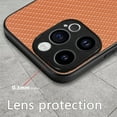 thumbnail image 3 of Compatible with iPhone XR Case,Cute Woven Pattern Case for Women Men,Bumper,Soft Shockproof Camera Protection Phone Case TPU Anti-Bump Silicone Wireless Charging Case for iPhone XR,Brown, 3 of 10