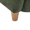 thumbnail image 4 of Christopher Knight Home Mid-Century Modern Velvet Wingback Accent Chair with Birch Legs, Olive Green, 4 of 9