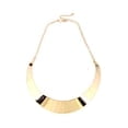 Nvzi Collar grueso de acero inoxidable con cara ancha - Collar pulido de primera calidad