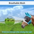 thumbnail image 1 of Máscara de tábano Taian con orejas Lycra suave y transpirable Anti-uv Anti-mosquito Máscara de caballo Suministros ecuestres (verde S) ZefeiWu 8390605576935, 1 of 1