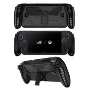 Case for ROG Xbox Ally/Ally X 2025, Flexible TPU Shockproof Cover with Kickstand (Black)
