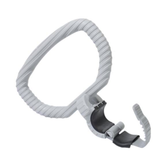 Vsenkes Adjustable Kettlebell Handle Dumbbell Converter Grip for Competition Gym Bag gray