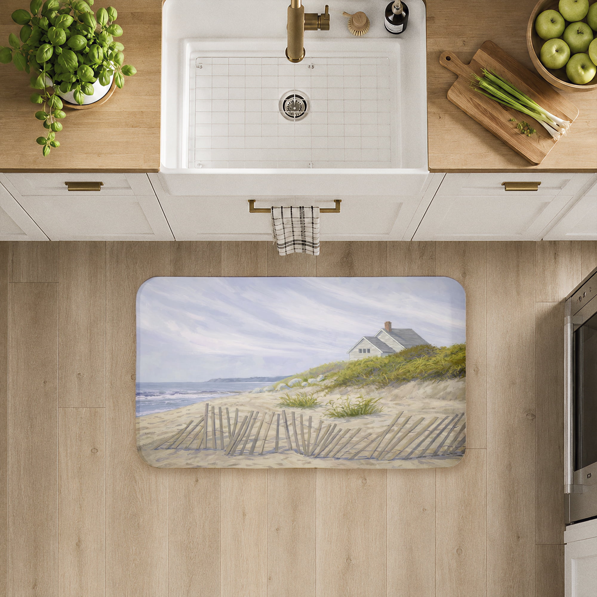 Stupell Industries Windblown Fence By Beach Printed Anti-Fatigue Floor Mat, design by Ziwei Li