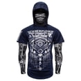 thumbnail image 1 of Playeras De Compresión Para Hombre Camisa Informal A Rayas Para Hombre, Camisa De Manga Corta Con Botones Y Cuello Vuelto, 1 of 4