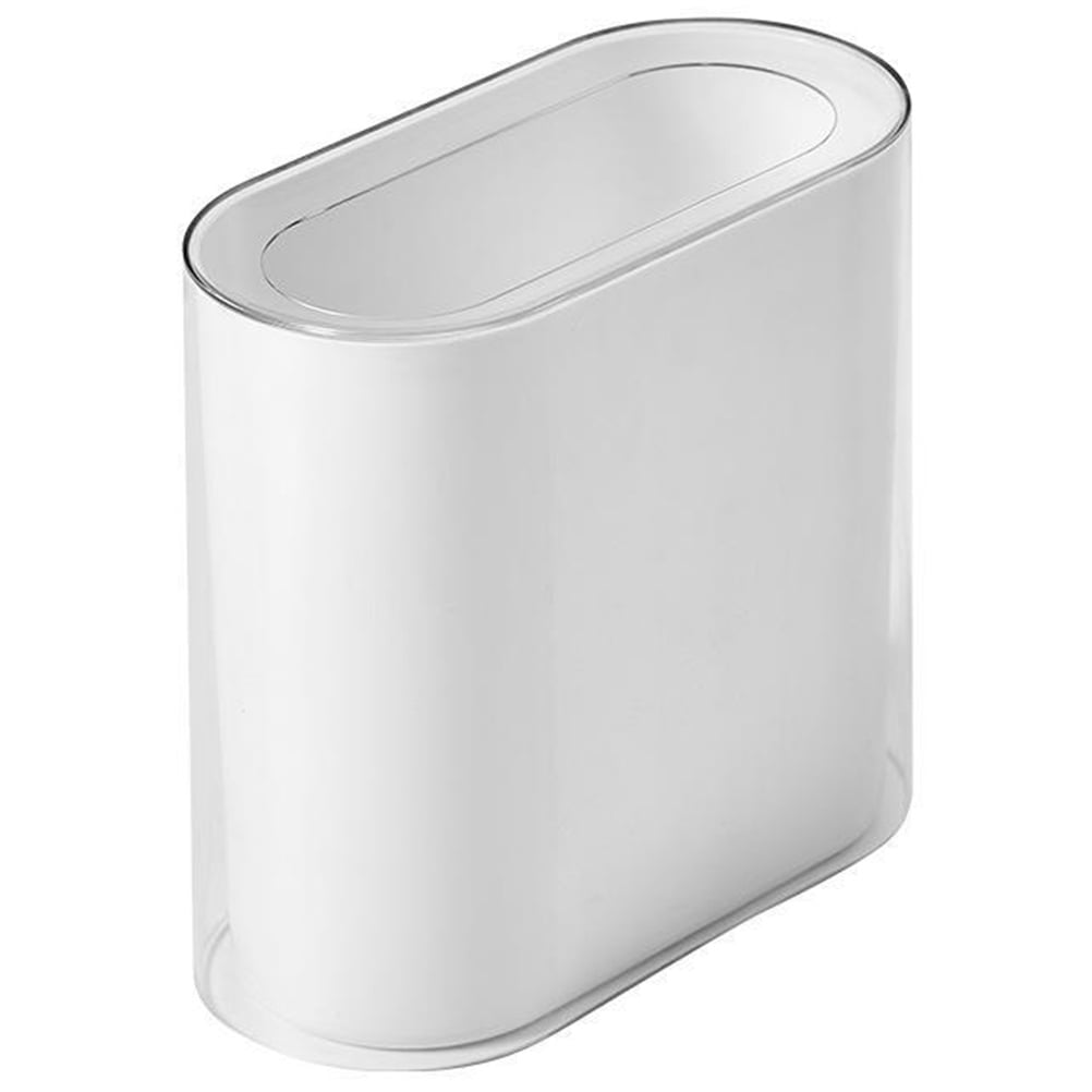 Bathroom Trash Can Slim Plastic Garbage Can Narrow Place No Lid Waste
