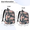thumbnail image 4 of Rocae Vintage Floral for Durable Canvas Backpack Leisure Large Bag Travel Rucksack Multi-function Backpack Small, 4 of 8