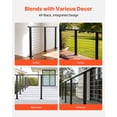 thumbnail image 6 of VEVOR 6.5 ft Complete Cable Railing Kit with Post,35 inch Tall Matte Black Stainless Steel Handrail Cuttable for Outdoor/Indoor Steps,Level Hole Drilled Railing Posts System for Stairs,Deck,Balcony, 6 of 9
