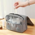 thumbnail image 3 of Large Capacity Travel Toiletry Bag Multifunctional Portable Cosmetic Bag With Hook Storage Bag Men's Travel Storage Bag Purple, 3 of 6