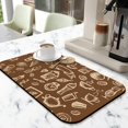 thumbnail image 2 of Deluxe Diatom Mud Coffee Mat 19.5x12in - Absorbent Coffee Bar Mat Compatible with Coffee Makers & Espresso Machines, Coffee Drying Mat Typography Print for Chic Countertops, 2 of 7