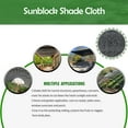 thumbnail image 7 of Net Sun Garden Shade Net Sunblock Shading Black Uv Resistant Shade Mesh Tarp Shades Mesh Light Blockage Summer -6'x100', 7 of 7