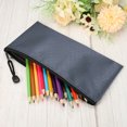 thumbnail image 6 of Uxcell A6 Document Pocket Storage Pouch Waterproof Zipper File Bags, Gray 5 Pack, 6 of 6