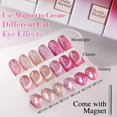 thumbnail image 4 of Set de esmaltes de uñas en gel Double Rhythm Cat Eye, 15 ml x 6 unidades, color rosa, 4 of 9