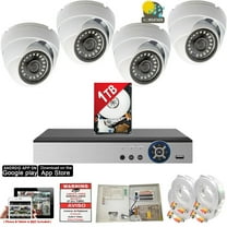 Evertech 8 Channel 1TB 1080P HD 4 Dome Camera CCTV Surveillance System