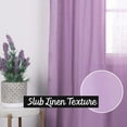 thumbnail image 3 of Quality Home Sheer Faux Linen Twist Tab Curtains, 3 of 4