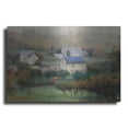 thumbnail image 1 of Luxe Metal Art 'Countryside Hamlet' by Esther Engelman, Metal Wall Art, 24"x16", 1 of 7