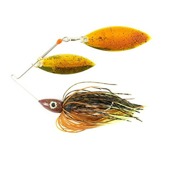 Nichols Lures Pulsator Metal Flake Double Willow Spinnerbait, Bluegill, 1/2-Ounce  