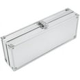 thumbnail image 4 of HUGFEGWE Watch Box, 6/12 Grid Slots Aluminum Rectangle Watch Jewellery Display Storage Organizer Box Case, for Store Display, Home Decoration (6 Slots) CA919-79078, 4 of 8