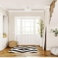 thumbnail image 4 of Kyle 2-Light Flush Mount Ceiling Light, Matte Brass, White Linen Shade, 4 of 9