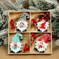thumbnail image 5 of Colgantes de madera con gnomos navideños, adornos navideños para el hogar, adornos navideños para el árbol de Navidad 2024, regalo de Año Nuevo, 5 of 5