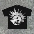thumbnail image 3 of Camiseta de manga corta con estampado gráfico de dibujos animados de Harajuku para niños, estilo hip hop, Y2K, para hombres y mujeres, ropa para parejas, camiseta de gran tamaño para uso diario, 3 of 5