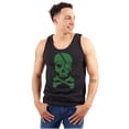 thumbnail image 3 of Irish Skull Crossbones St Pattys Day Tank Top T Shirts Men Women Brisco Brands S, 3 of 5