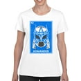 thumbnail image 2 of Officially Licensed Legends Of Lucha Libre Blue Luchador Mask Design Women's T-shirt, 2 of 3