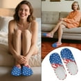 thumbnail image 5 of Chririnla Classic American Flag Family Slippers Soft Plush Fuzzy Comfy Non Slip Indoor House Shoes Warm Cozy Anti Skid Memory Foam Sole Lightweight For All, 5 of 7