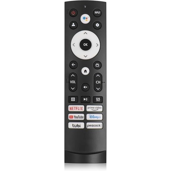 New ERF3M90H IR Replaced Remote Control Fit for Hisense Google/Android TV 50A6H 55A6H 65A6H 75A6H 50U6H 55U6H 65U6H 65U8H 75U8H 43A6H 43A68H 55U7K (No Voice Function)