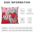 thumbnail image 5 of RUIYC Love Heart Throw Pillow Covers Pink Valentine’s Day Pillow Cases Housewarming Quotes Home Decorative Lumbar Pillow Covers, 5 of 5