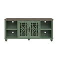 thumbnail image 3 of FESTIVO Vintage TV Stand with Carved Doors for Large Size TV 60"W x 27"H x 15.5"D - Green, 3 of 6