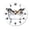 FFclock012, variant on ZXCXRQFa Desk Clocks Cute Zebra In The Bathtub Clock Wall Decor Battery Operated Floral Clocks Spring Wall Clocks Round Desk Clock 10 in Non Ticking Analog Bathroom Clocks