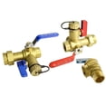 thumbnail image 1 of Kit de válvula de servicio para calentador de agua sin tanque HYDRO MASTER con válvula de alivio de presión, aislador IPS de 3/4 pulgadas, latón limpio, 1 of 7