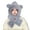 Grey, variant on Cute Fox Ears 2-in-1 Winter Hat and Scarf;Integrated Ear Protection Scarf Cap;Women's Cotton Material Scarf with Hood;Adjustable Colorful Fox Design Scarf Hat