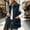 Navy, variant on NominalSnug Womens Fuzzy Fleece Vest Lapel Button Down Sleeveless Mid Length Gilet With Patch Pockets Winter Outerwear