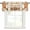 White, variant on Deer Valances for Windows Farmhouse Kitchen Curtains Valances Rod Pocket Valance Curtains for Kitchen Windows Wildlife Animals Farmhouse Country Elk Window Valances for Bathroom Bedroom 60"x18"