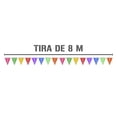 thumbnail image 2 of Banderín Calado Toda Ocasion | Guirnaldas | enramado | 5 tiras de 8 metros | diseño Toda Ocasion Flores multicolor de vibrantes | decoración de papel picado (Plástico) | Banderin triangular, 2 of 6