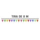 thumbnail image 2 of Banderín Calado Toda Ocasion | Guirnaldas | enramado | 5 tiras de 8 metros | diseño Toda Ocasion Flores multicolor de vibrantes | decoración de papel picado (Plástico) | Banderin triangular, 2 of 6