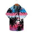 thumbnail image 1 of Qiopertar Liquidation à Moins de 5$ Chemise à Manches Courtes Imprimée pour Hommes Col Rabattu en Liquidation Offres d'Accès Anticipé, 1 of 5