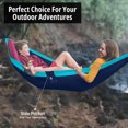 thumbnail image 7 of Vigel Camping Hammock, Fits 2, Hold up to 500lb, Navy & Lt Blue, Outdoor Hammock, Made of Nylon, 7 of 7