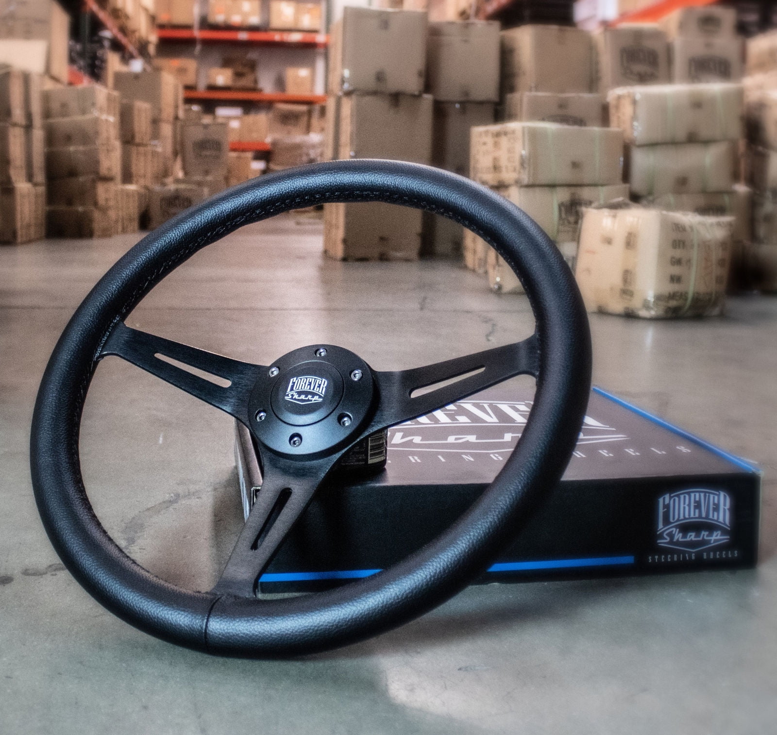 Classic Car Van Truck 15/" Flat Riveted Wood Rim Steering Wheel /& Fitting Ring